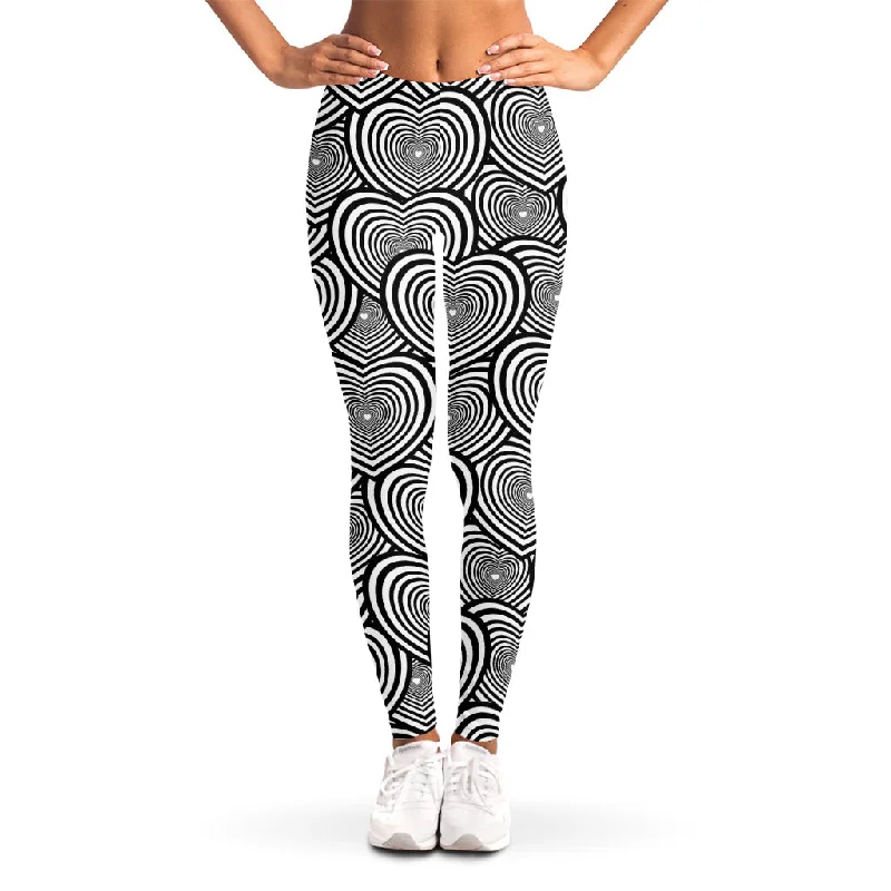 Must-Have Deals Psychedelic Heart Pattern Print Women's Leggings