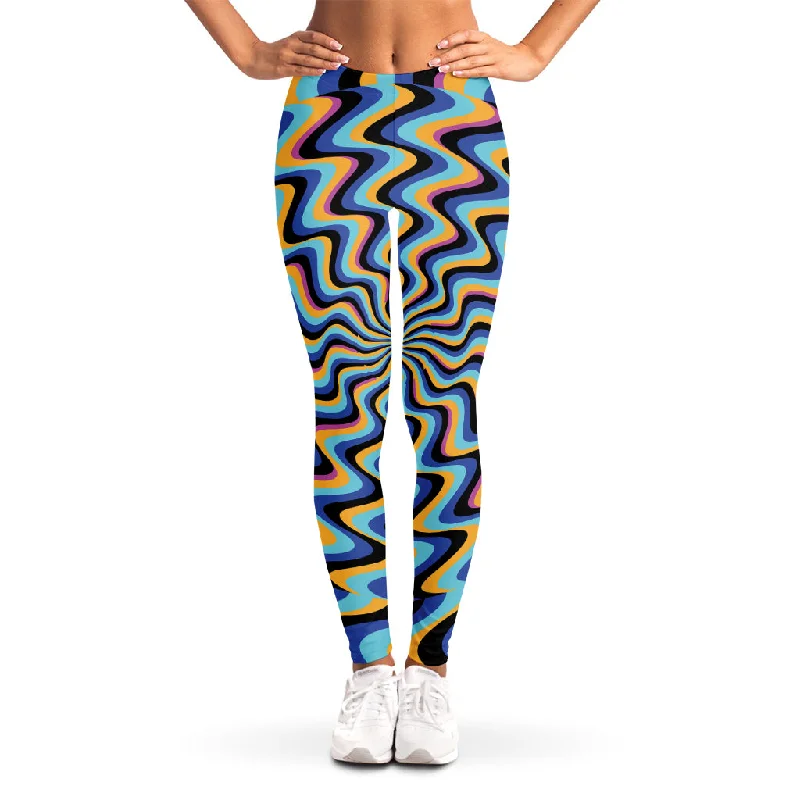 Mega Sale Psychedelic Illusory Motion Print Women's Leggings