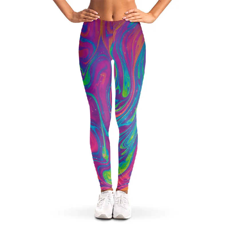 Flash Deals Psychedelic Liquid Print Women's Leggings