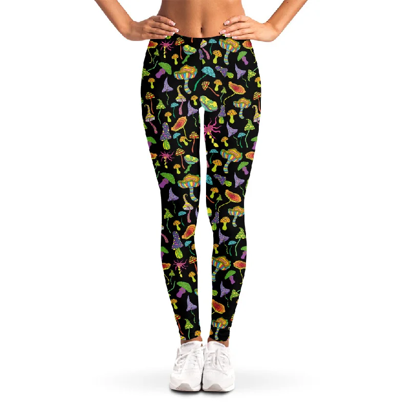 Fantastic Deals Psychedelic Mushroom Pattern Print Women's Leggings