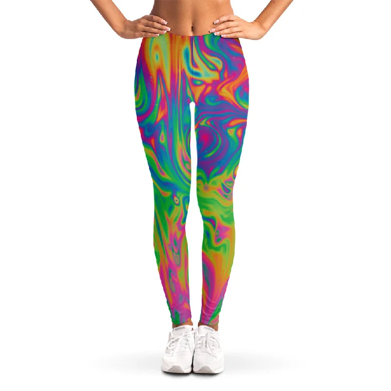 Unmissable Offer Psychedelic Surface Print Women's Leggings