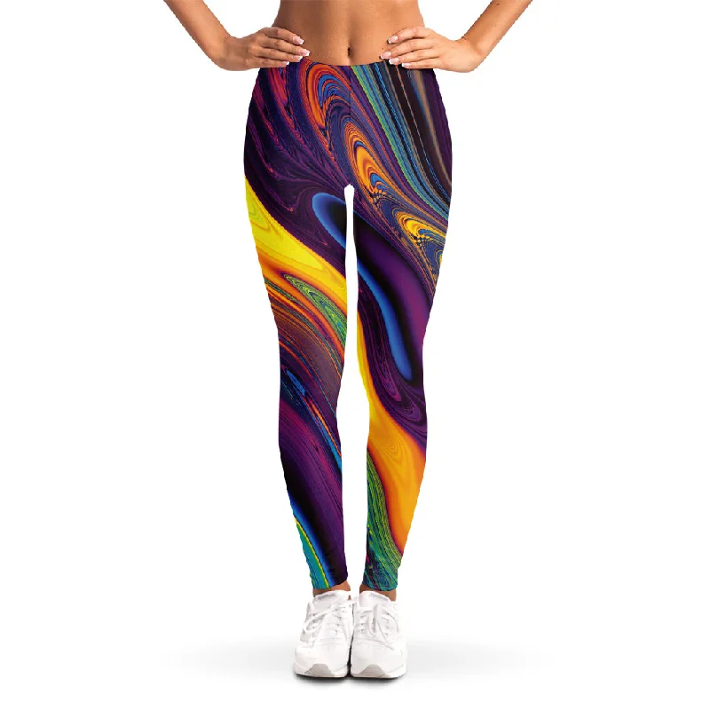 Today’s Deal Psychedelic Trippy Fractal Print Women's Leggings