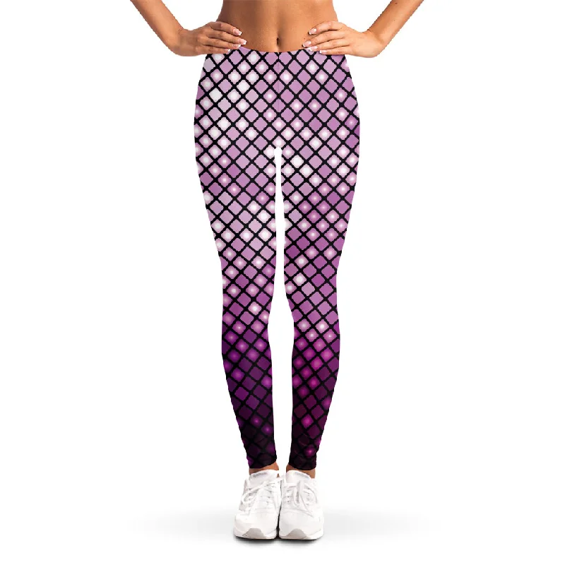 Great Bargains Purple Disco Lights Pattern Print Women's Leggings