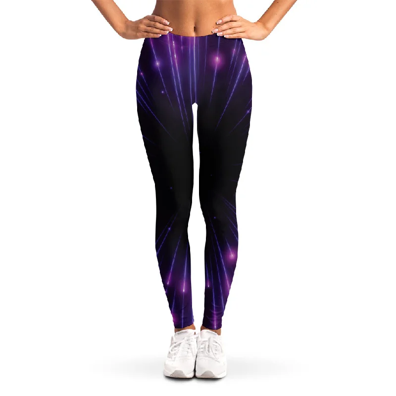 Low Prices Purple Hyperspace Print Women's Leggings