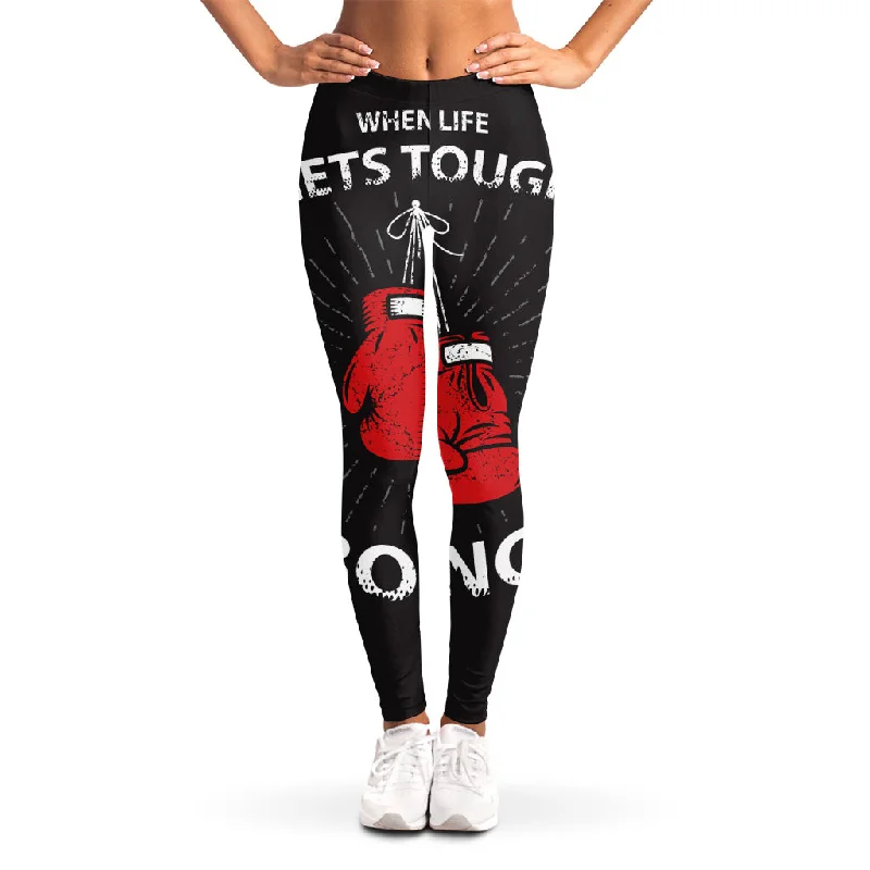 Deal of the Day Put On Your Boxing Gloves Print Women's Leggings