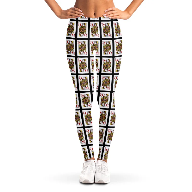 Unmissable Offer Queen Of Diamonds Pattern Print Women's Leggings