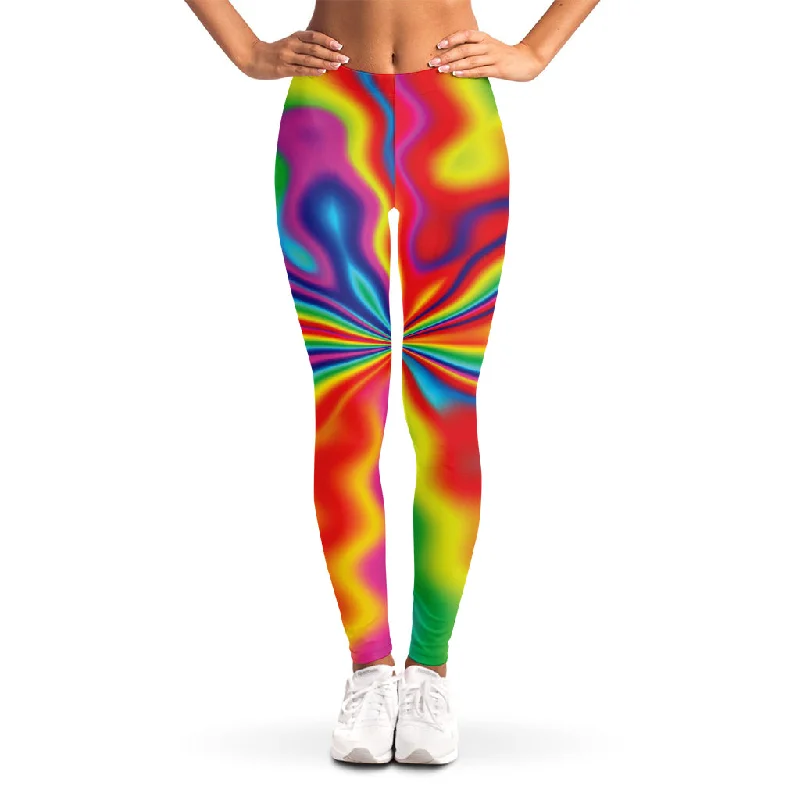 Final Markdown Rainbow Psychedelic Print Women's Leggings