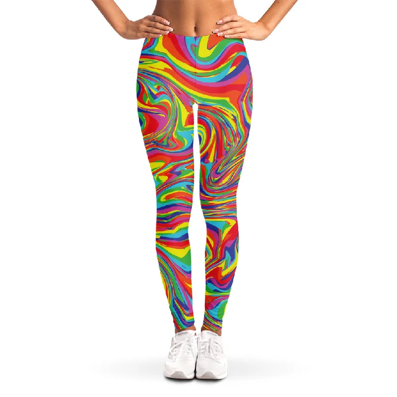 Massive Deals Rainbow Rave Print Women's Leggings