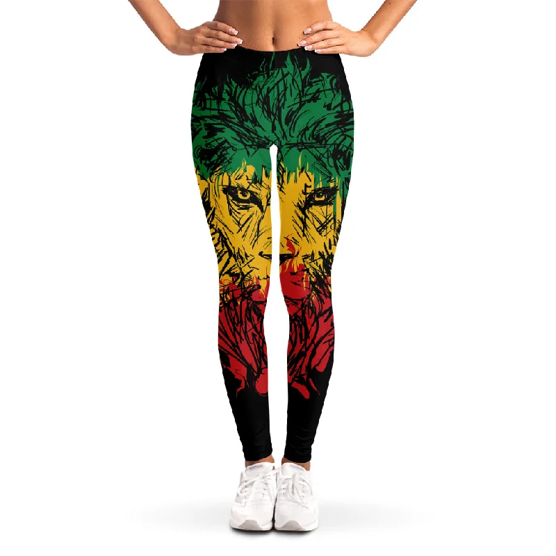 Savings Bonanza Rasta Lion Print Women's Leggings