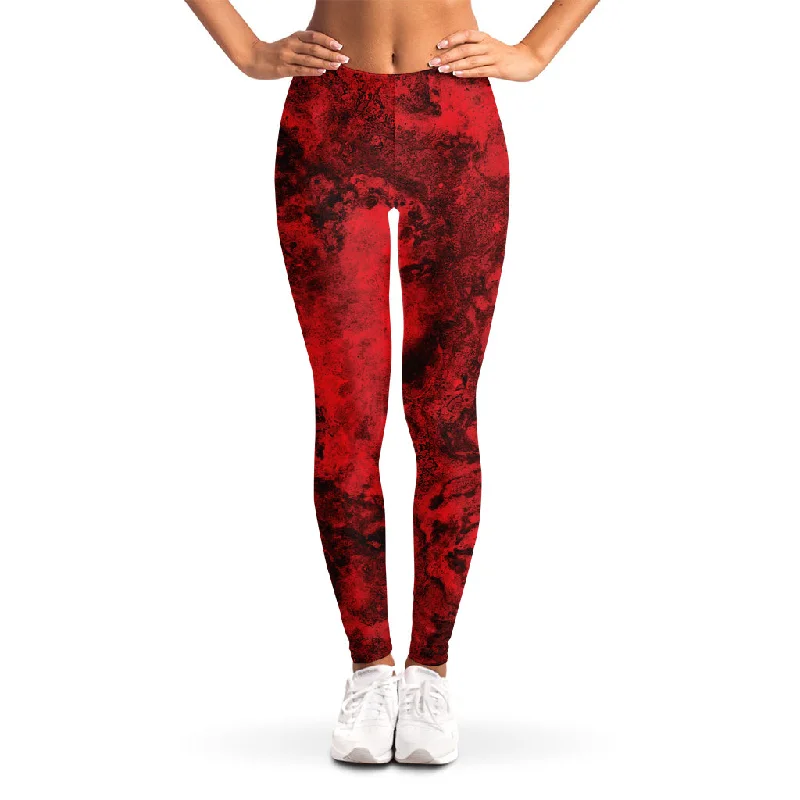 Price Drop Red Blood Print Women's Leggings