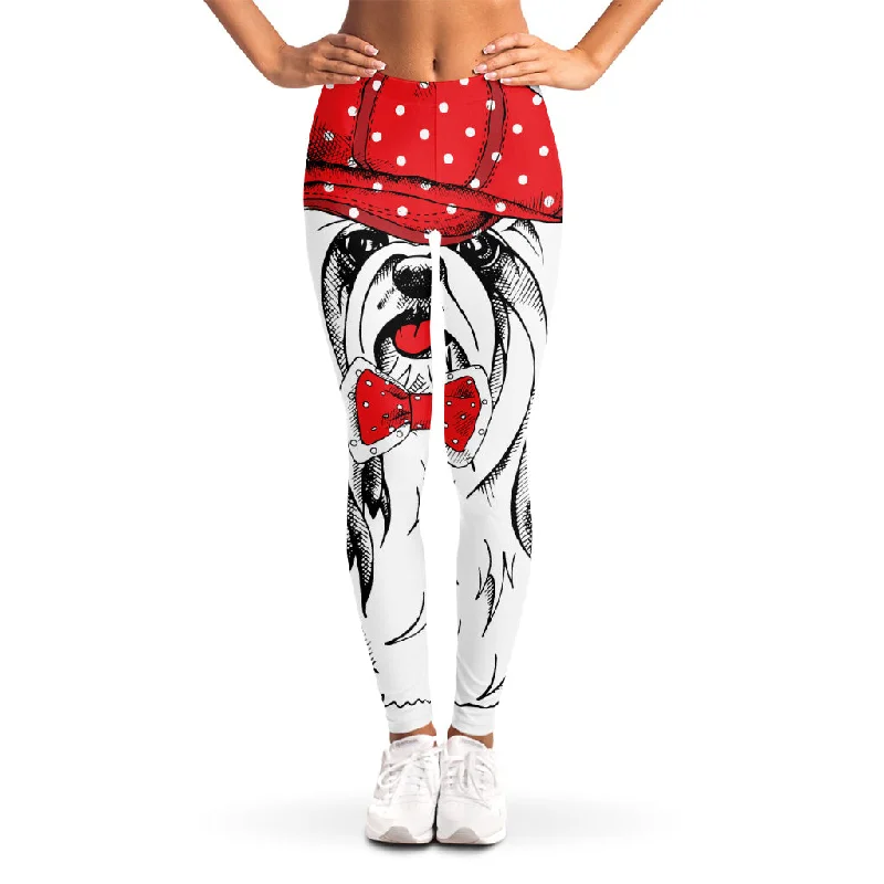 Price Reduction Red Cap Yorkshire Terrier Print Women's Leggings