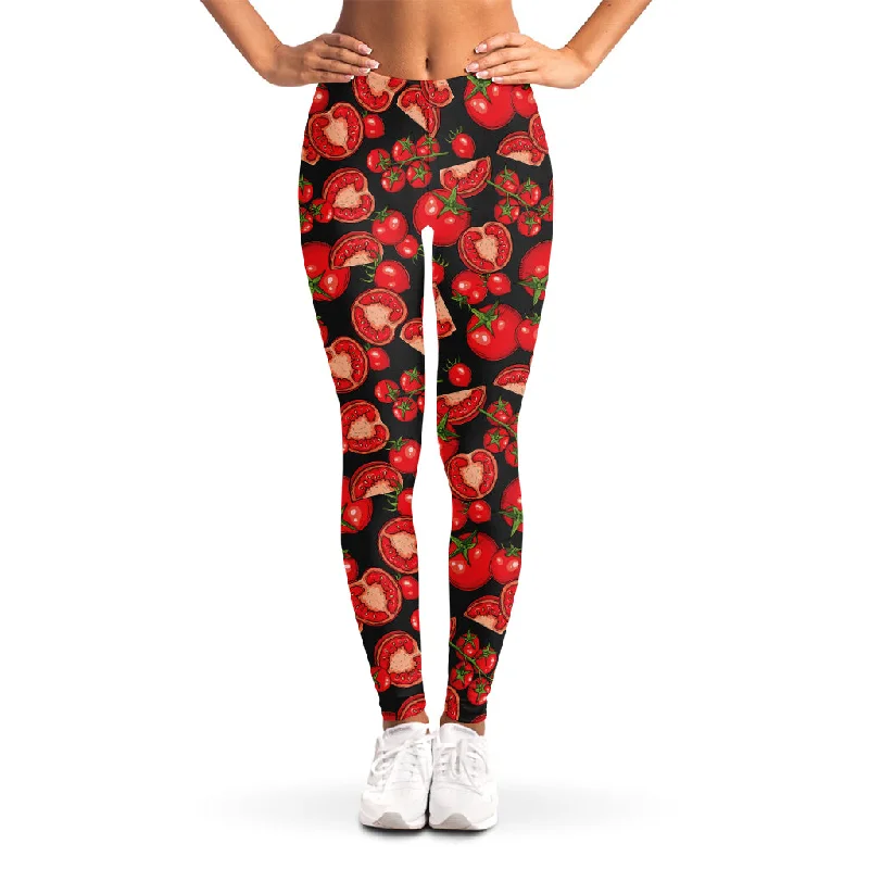 Bonus Savings Red Ripe Tomatoes Pattern Print Women's Leggings