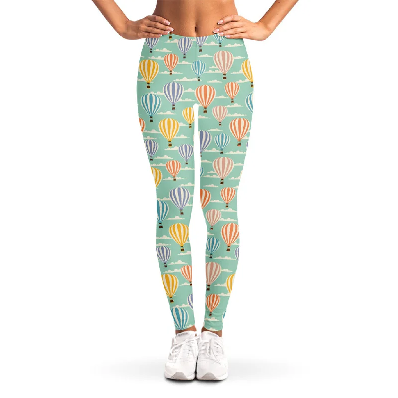 Quick Sale Retro Air Balloon Pattern Print Women's Leggings