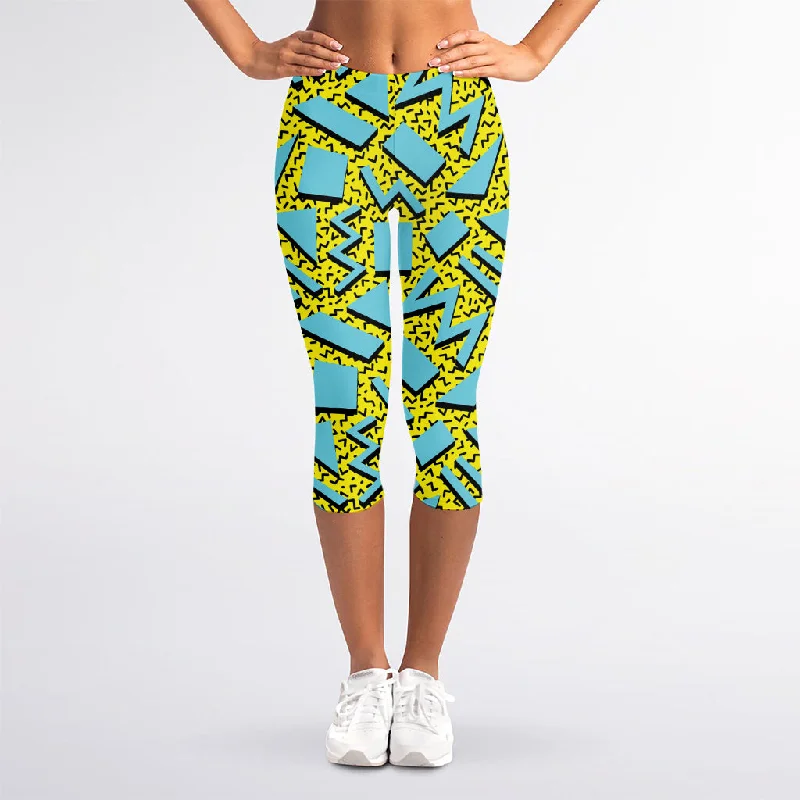 Special Discount Retro Funky Pattern Print Women's Capri Leggings