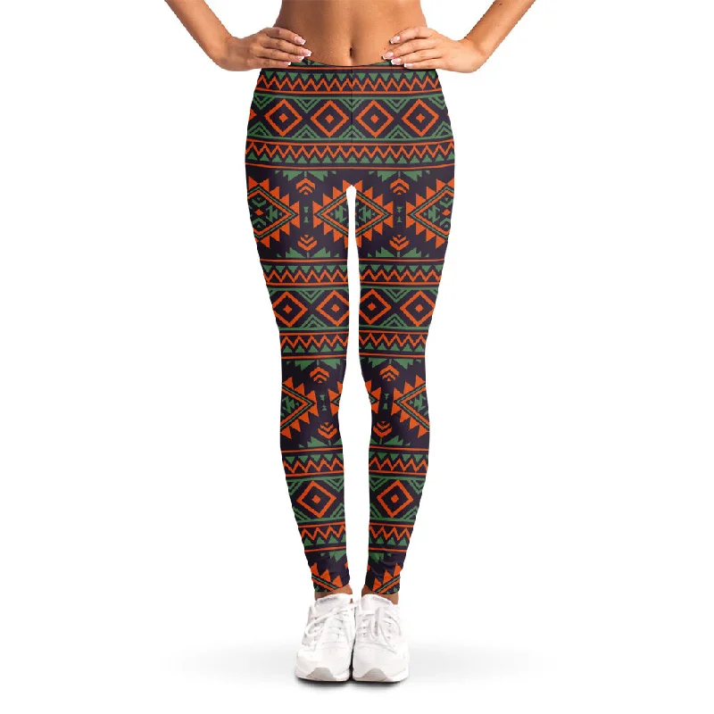 Mega Sale Retro Tribal Navajo Pattern Print Women's Leggings