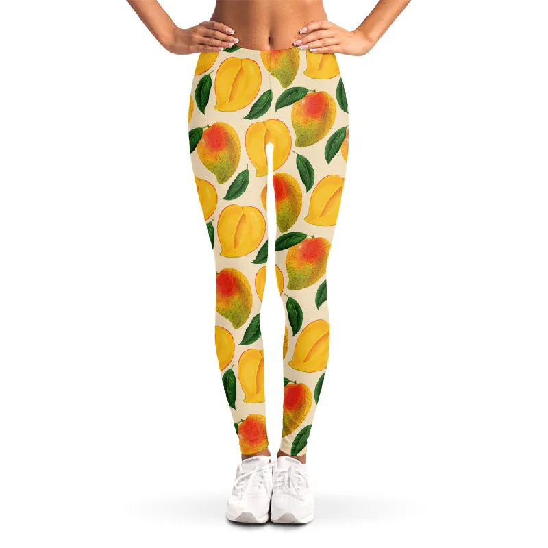 Don't Miss Ripe Mango Fruit Pattern Print Women's Leggings