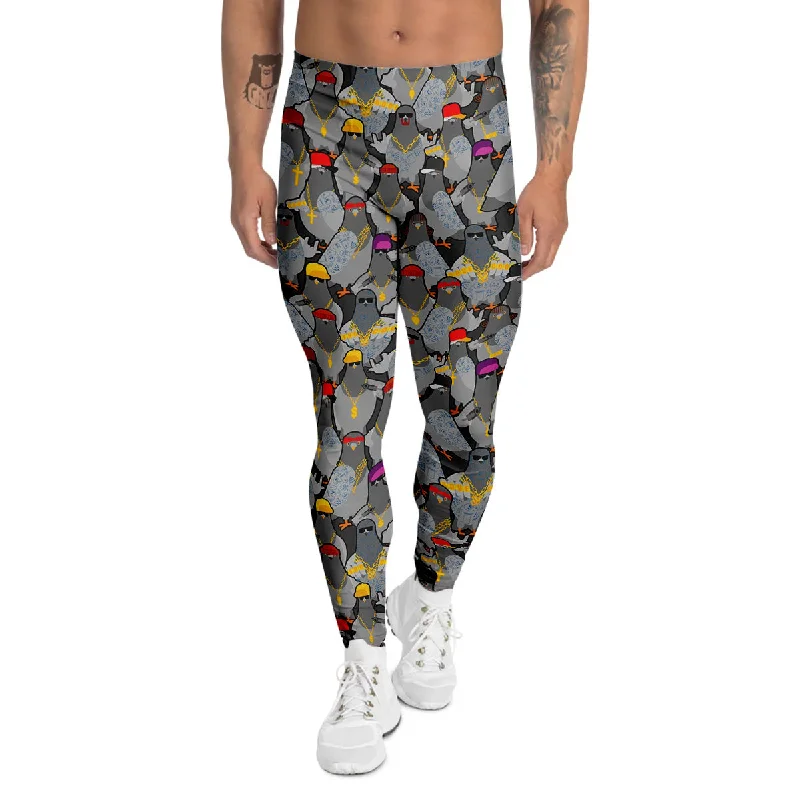 One-DAY Sale Rock Drove Gangster Print Pattern Men's Leggings