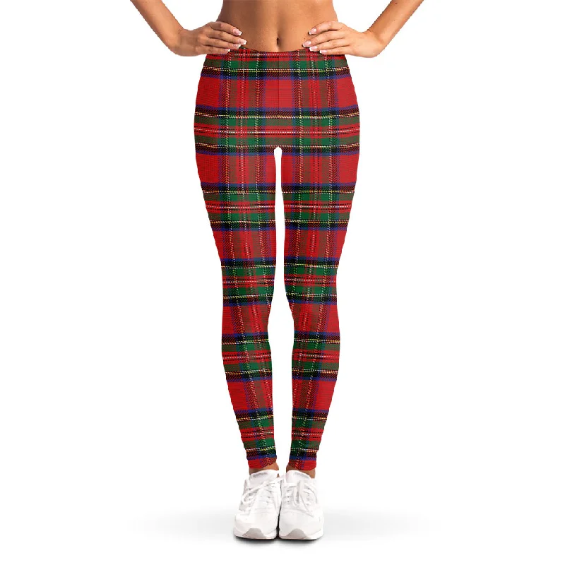 Discount Deals Royal Stewart Tartan Pattern Print Women's Leggings