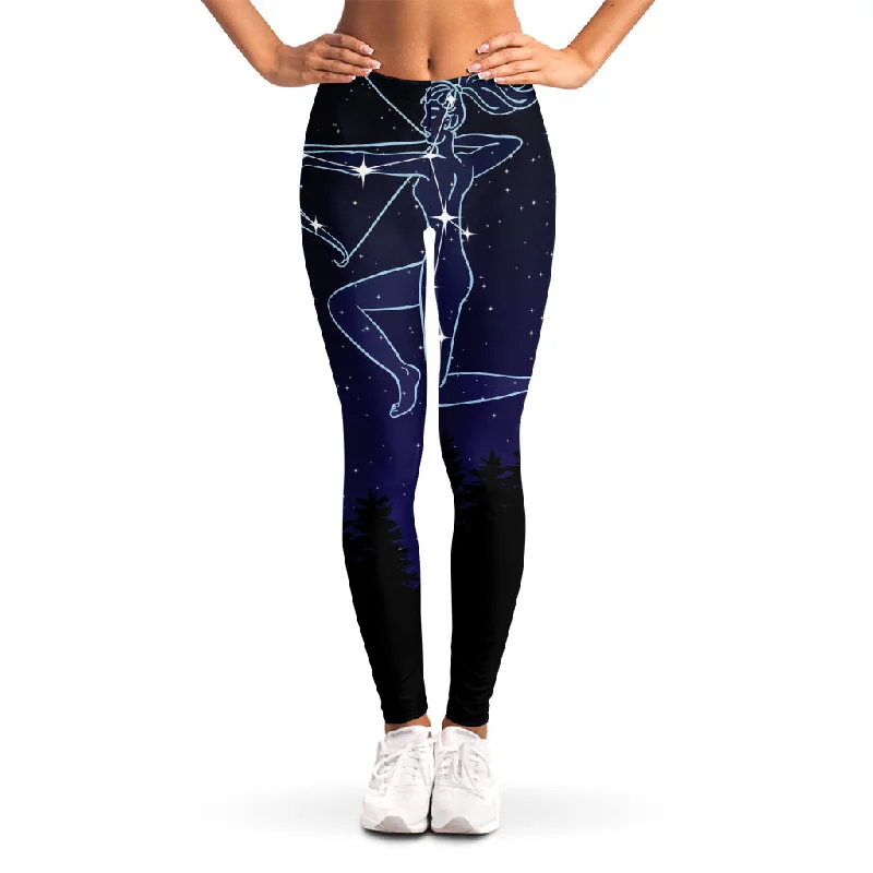 Closeout Sale Sagittarius Constellation Print Women's Leggings