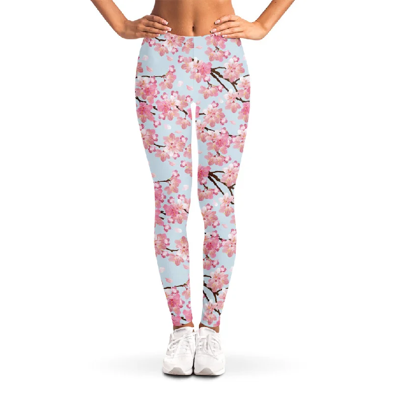 Price Smash Sakura Flower Cherry Blossom Print Women's Leggings