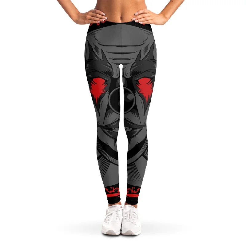 Huge Savings Scary Joker Card Print Women's Leggings