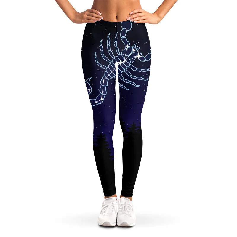 Must-Have Deals Scorpio Constellation Print Women's Leggings