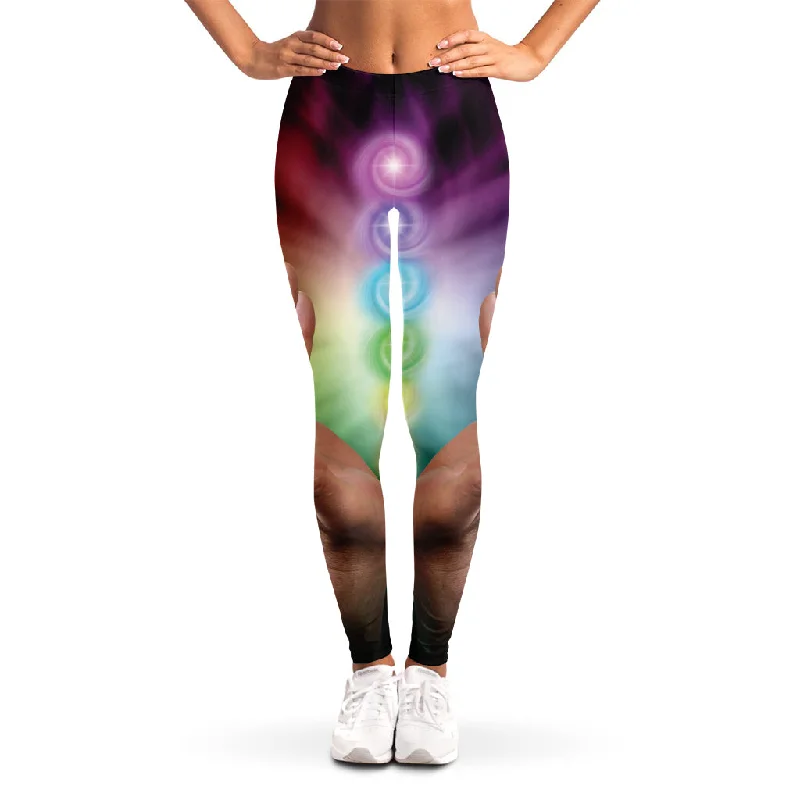 Weekend Deal Seven Chakras Energy Print Women's Leggings