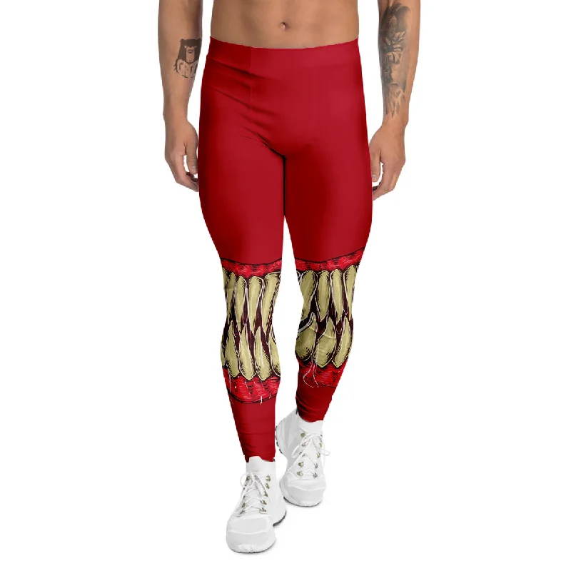 Deep Discounts Sinister Smile Print Men's Leggings