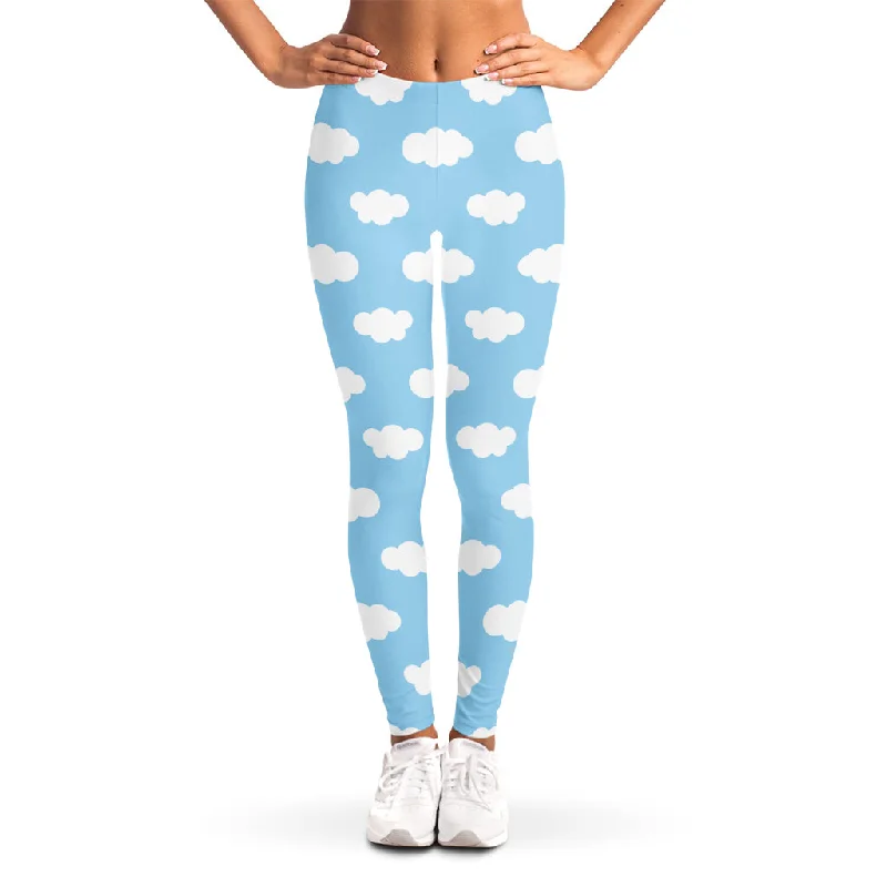 Year-End Clearance Sky Cloud Pattern Print Women's Leggings