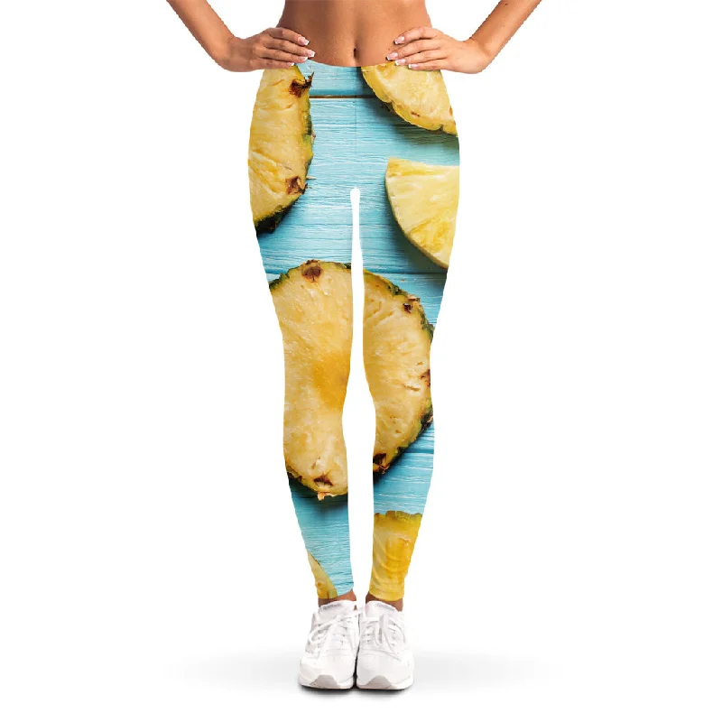 Savings Galore Sliced Pineapple Print Women's Leggings