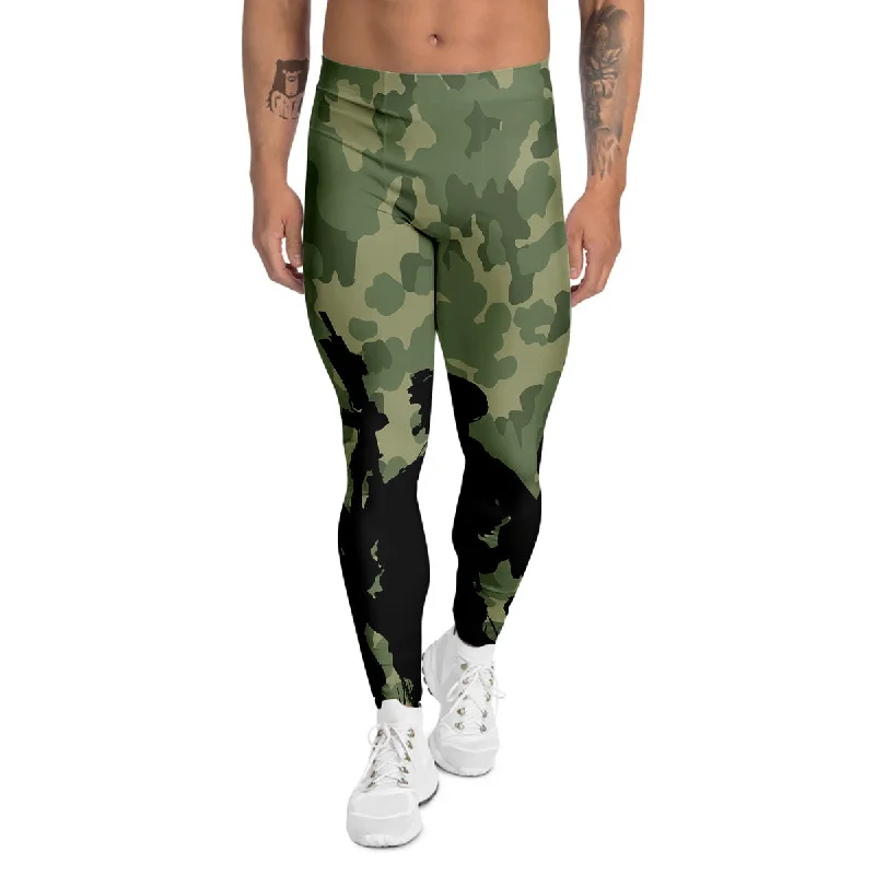 Flash Sale Soldiers And Camouflage Print Men's Leggings