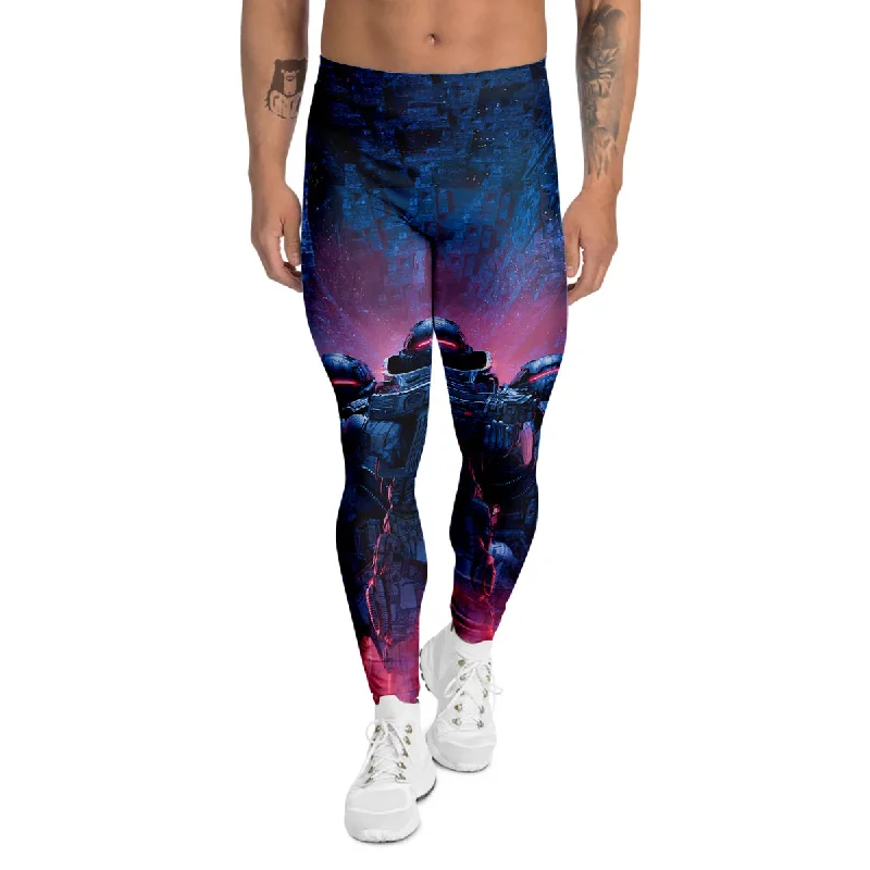 Value Deals Soldiers Cyberpunk Print Men's Leggings