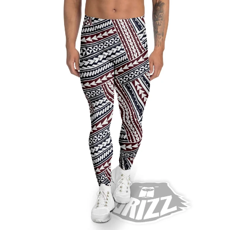 Sale Event Tribal Maori Print Men's Leggings
