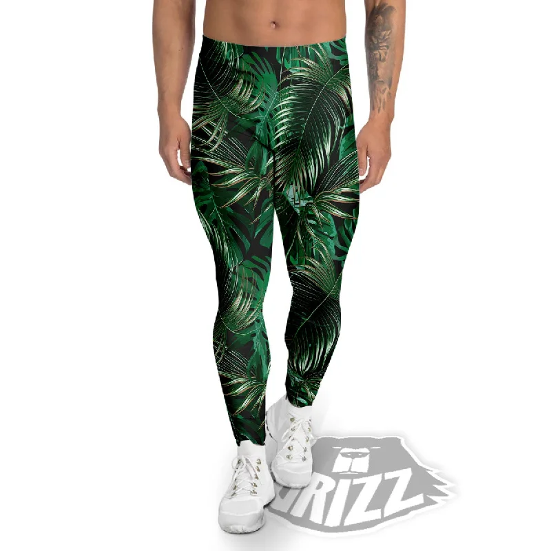 Lowest Prices Tropical Palm Tree Print Pattern Men's Leggings