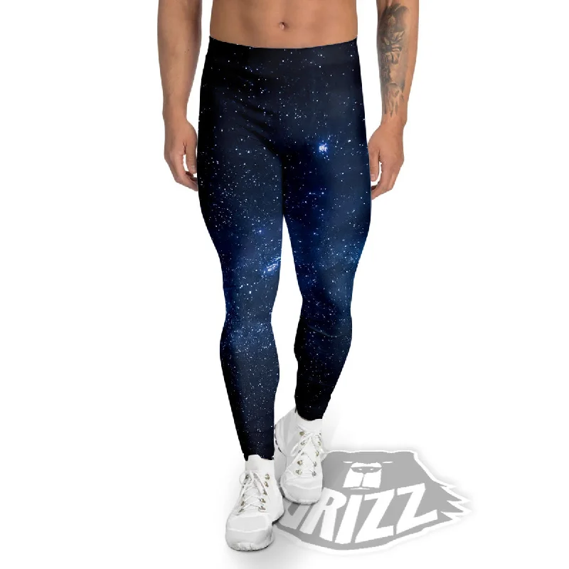Major Savings Universe Milky Way Print Men's Leggings