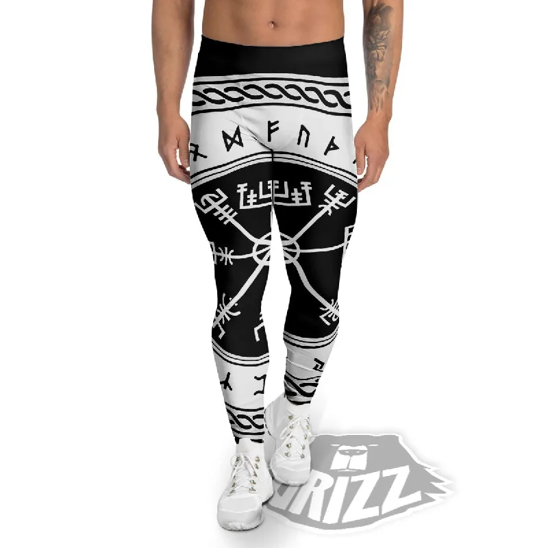 Price Drop Vegvisir Viking Print Men's Leggings