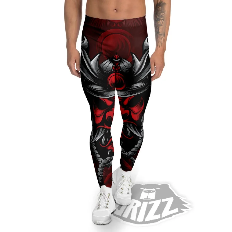 Price Smash Warrior Mask Japanese Print Men's Leggings