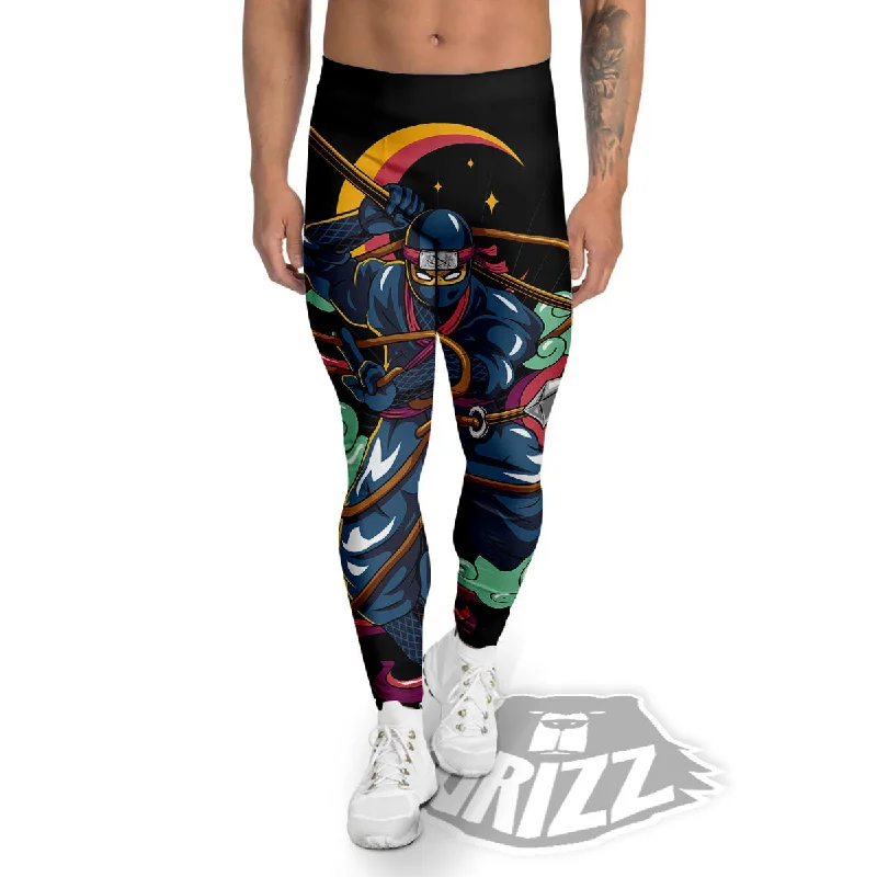Price Blitz Warrior Ninja Print Men's Leggings