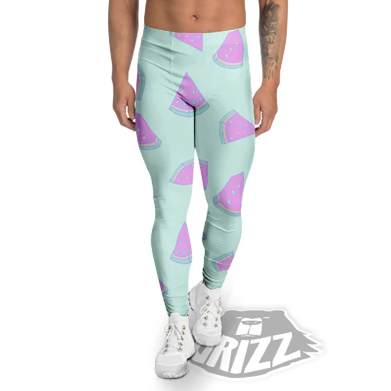 Sale Event Watermelon Purple Tropical Print Pattern Men's Leggings