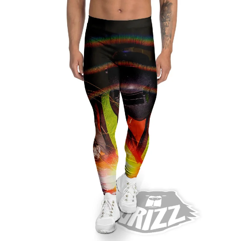 Act Now Welder Industrial Print Men's Leggings