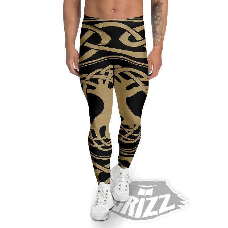 Amazing Deals Yggdrasil Scandinavian Print Men's Leggings