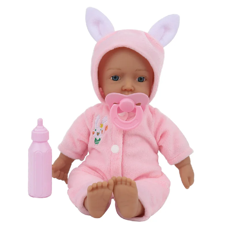 Factory Direct Sale Maxbell 11inch 28cm Cute Newborn Baby Doll with Pink Jumpsuit Kids Birthday Gifts Factory Direct Sale Maxbell 11inch 28cm Cute Newborn Baby Doll with Pink Jumpsuit Kids Birthday Gifts