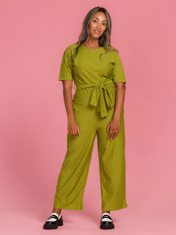 Massive Deals Manuela Jumpsuit Olive Dot