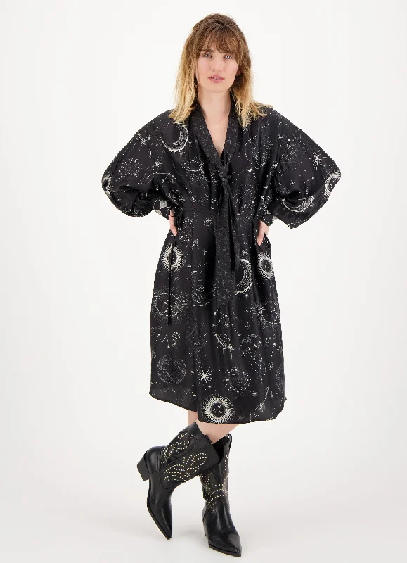 Now or Never Adalynn Magic Neck Tie Dress