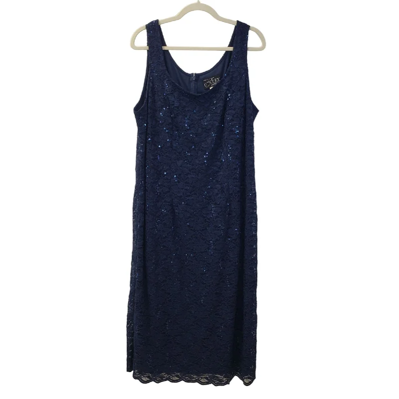 Today’s Special Alex Evenings Lace Overlay Sequin Embellished Midi Dress Size 18W