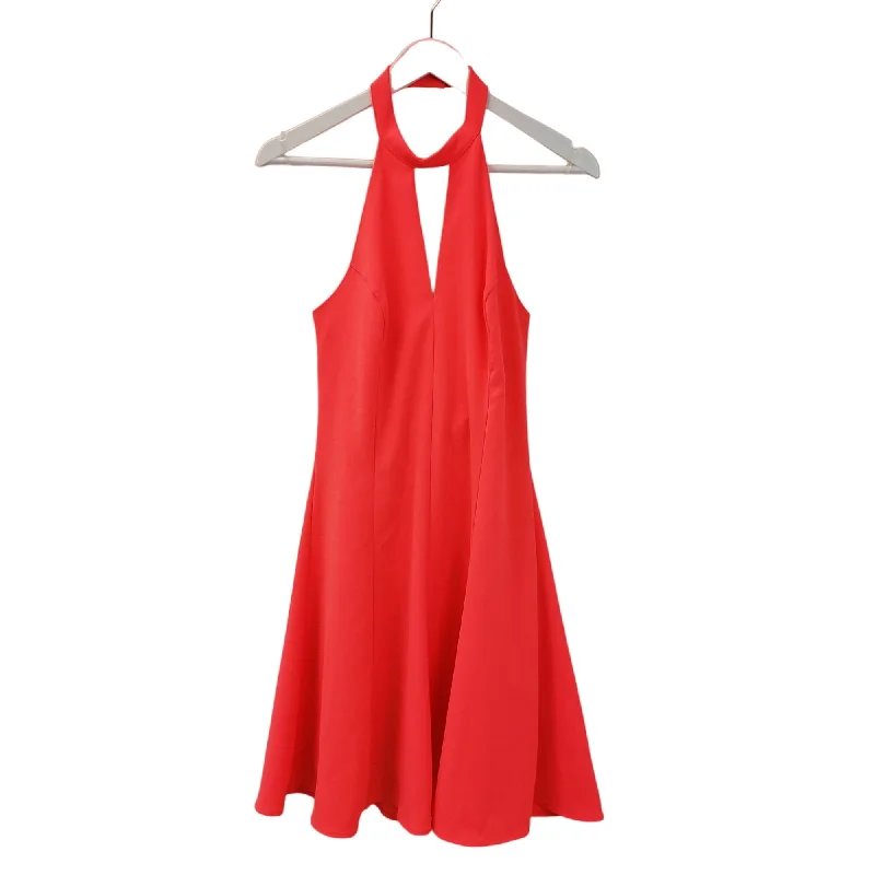 Special Promotion Amanda Uprichard Neon Orange Halter Mini Dress Size S/M