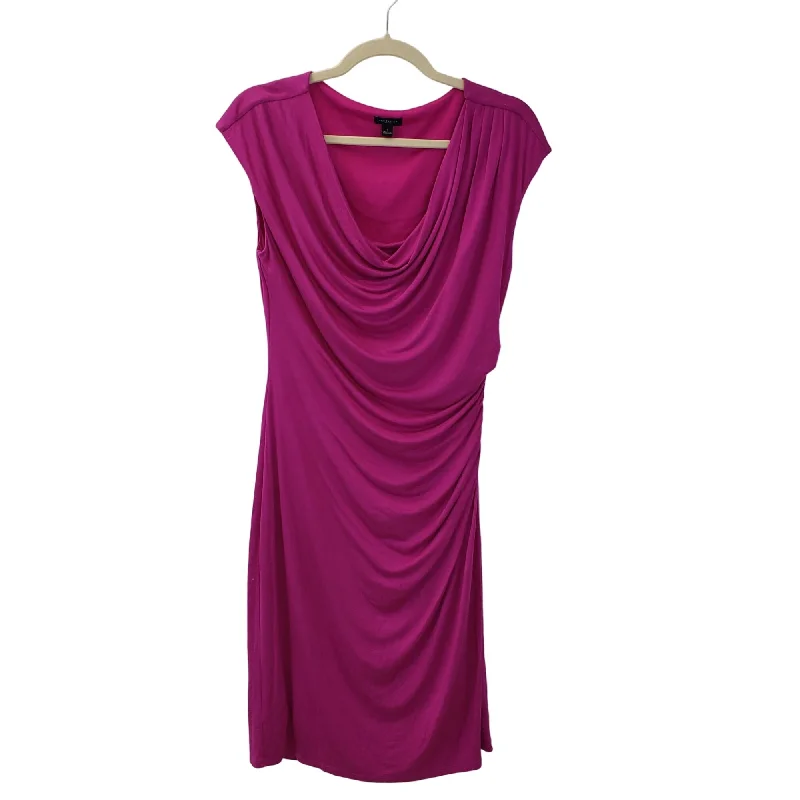 Reduced Prices Ann Taylor Side Ruched Drape Neck Dress Size 4