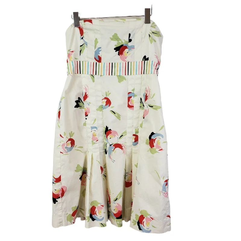Take Advantage Anthropologie Maeve Floral Strapless Mini Summer Dress Size 10