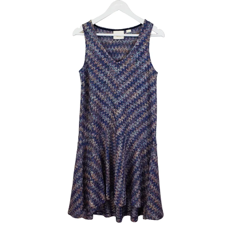 YEAR-End Clearance Anthropologie Maeve Westwater Knit Zig Zag Drop Waist Dress Size XS
