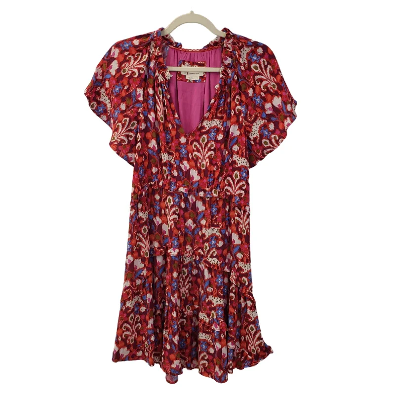 Limited Stock Anthropologie Robin Floral Ruffle Tiered Mini Dress Size XS